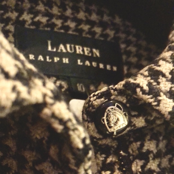Lauren vintage houndstooth riding style jacket. - Picture 2 of 10